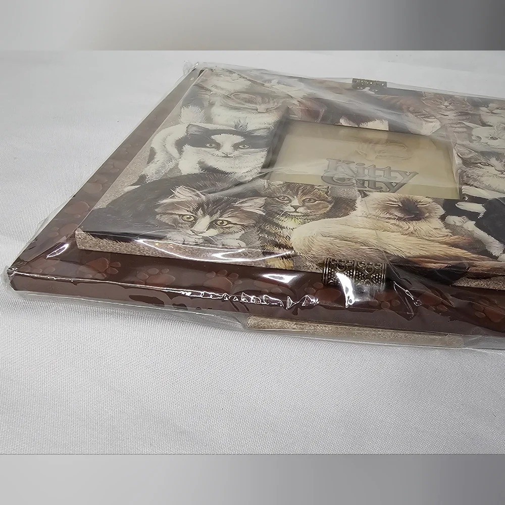 ​Kitty City 3x3 Photo Frame Revelations Cats Kittens Collage Art NIP CUTE!